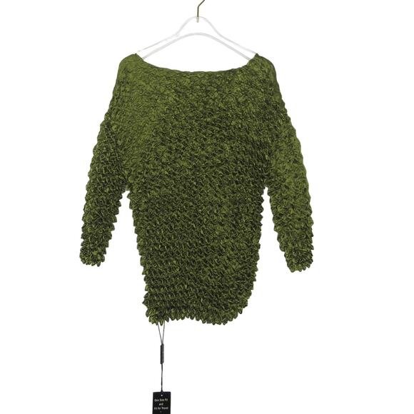 90s Magic Scarf Green Popcorn Shirt Retro One Size Small Medium Large - Picture 4 of 6